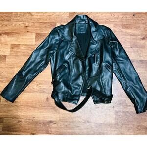 nordstrom elodie faux leather moto jacket size S Excellent Condition